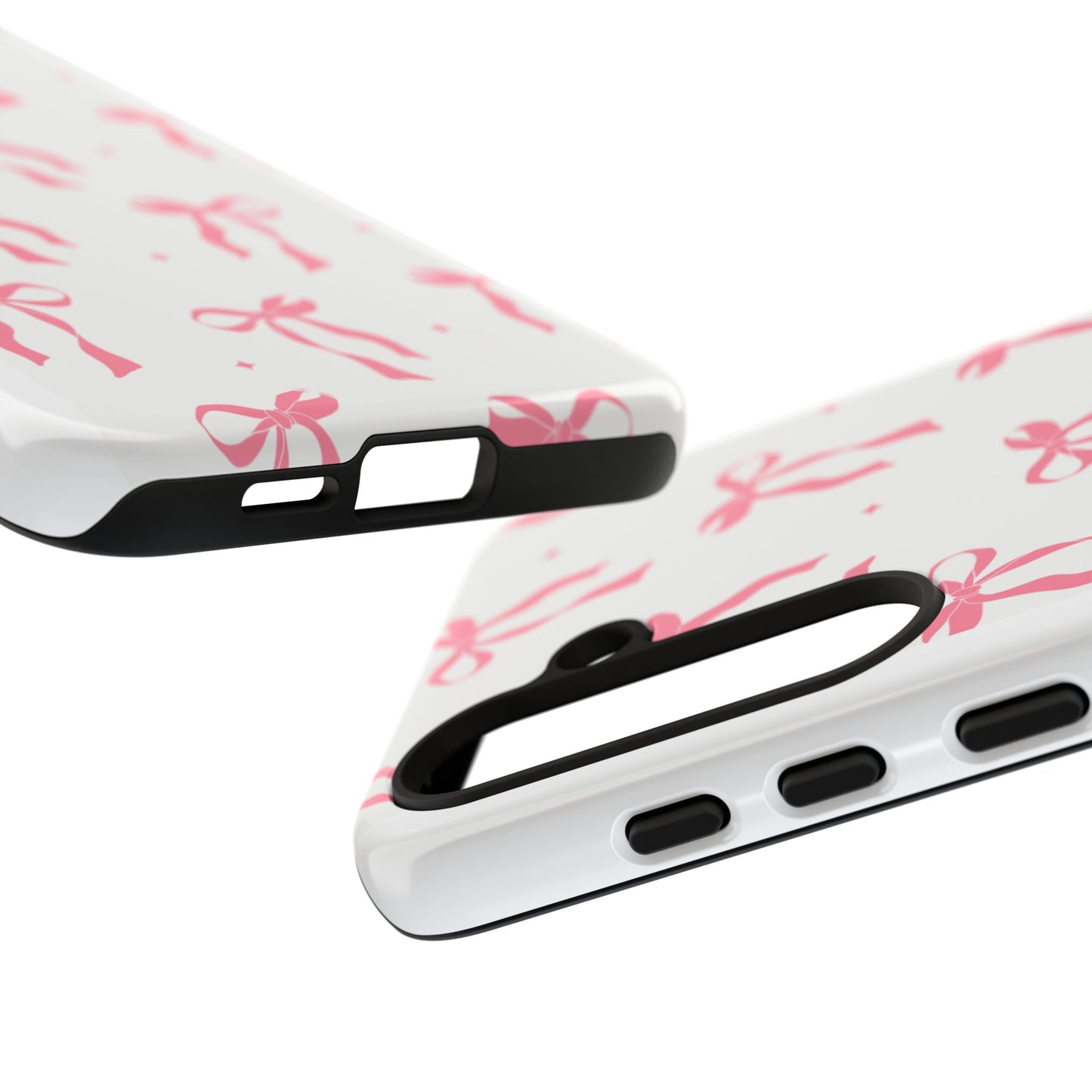 Chic Phone Case with Pink Ribbon Design, Stylish Gift for Her, Trendy Accessory, Mother's Day, Birthday, or Special Occasion