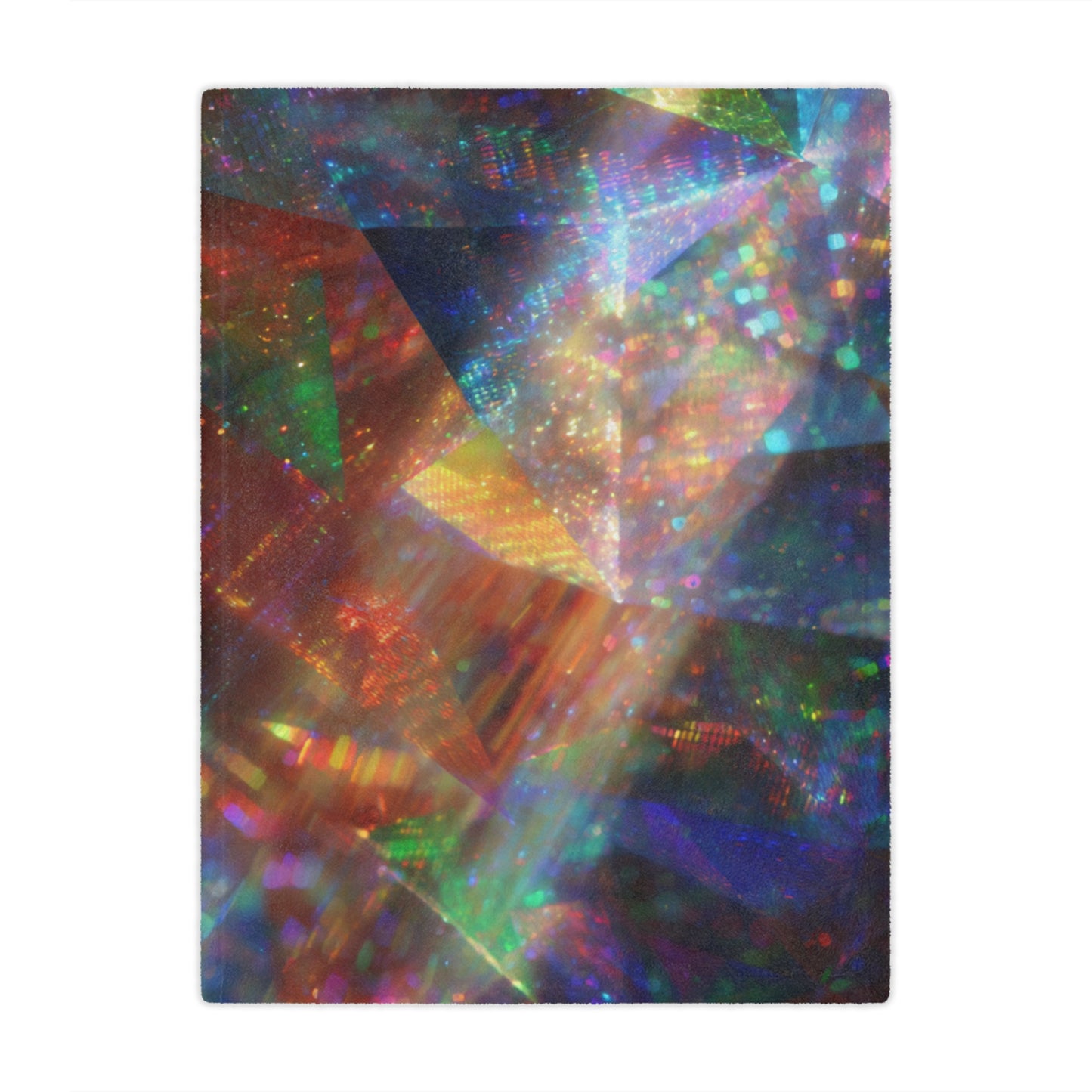 Vibrant Holographic Minky Blanket - Cozy Gift for Kids and Adults, Perfect for Home Decor, Birthdays, Holidays, and Movie Nights