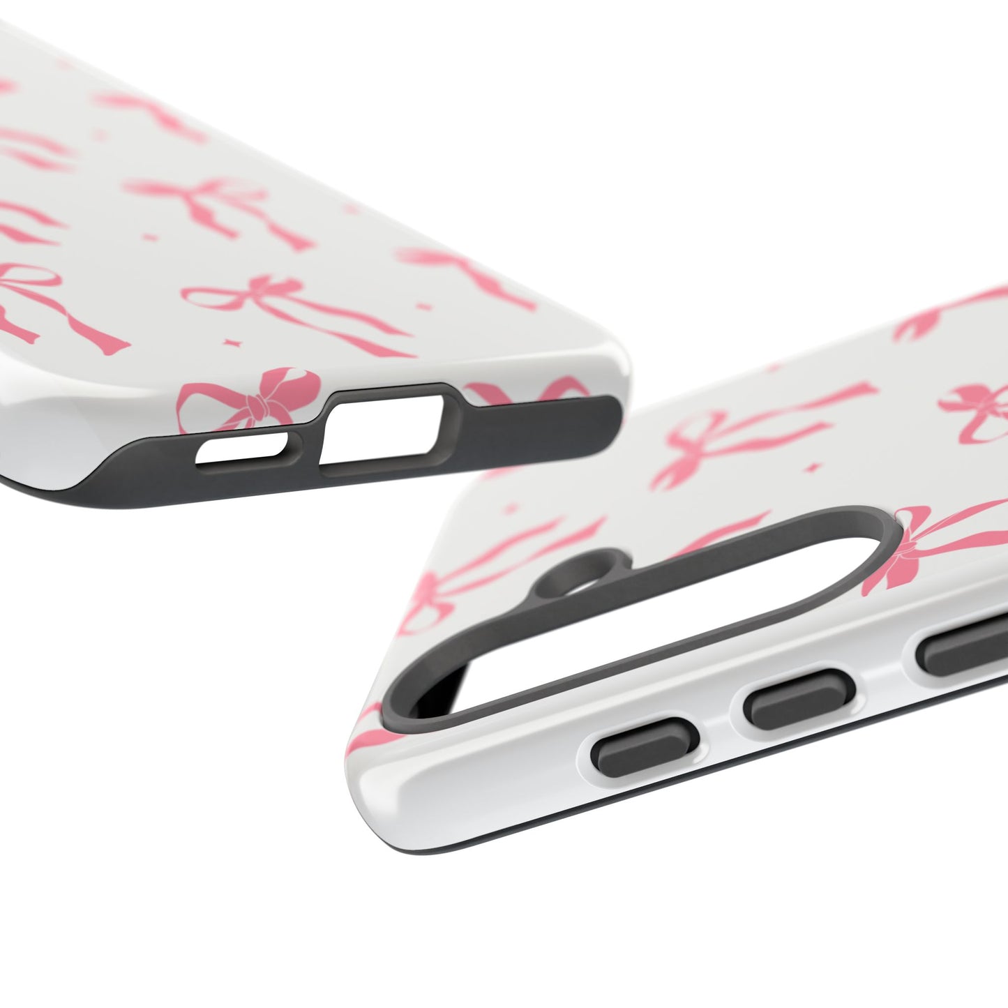 Chic Phone Case with Pink Ribbon Design, Stylish Gift for Her, Trendy Accessory, Mother's Day, Birthday, or Special Occasion