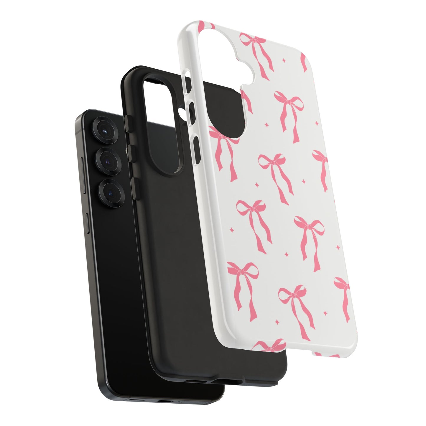 Chic Phone Case with Pink Ribbon Design, Stylish Gift for Her, Trendy Accessory, Mother's Day, Birthday, or Special Occasion