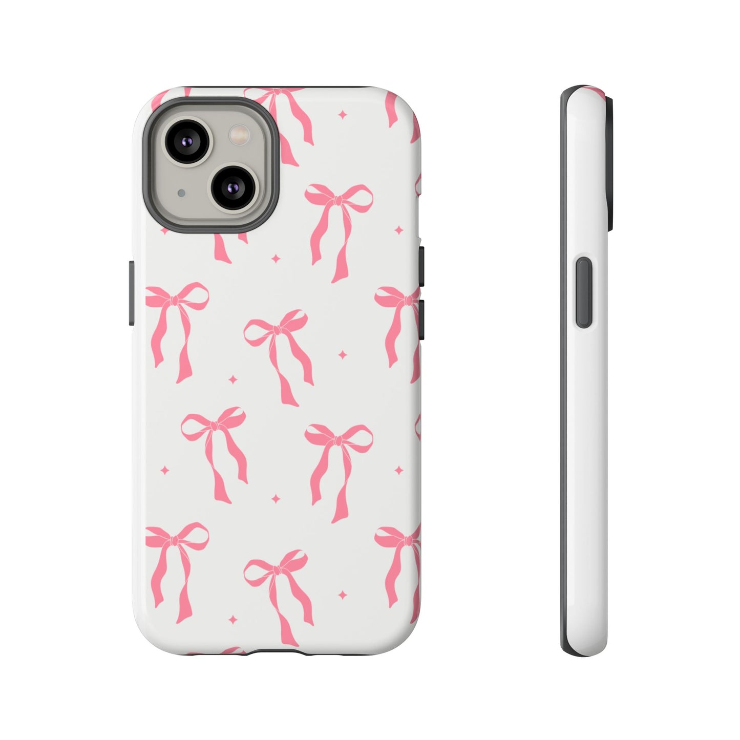 Chic Phone Case with Pink Ribbon Design, Stylish Gift for Her, Trendy Accessory, Mother's Day, Birthday, or Special Occasion