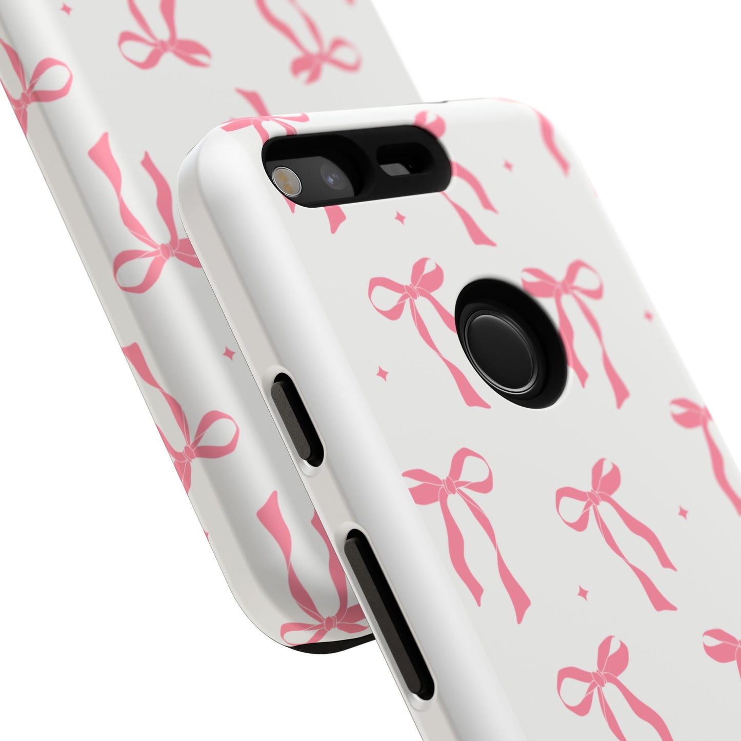 Chic Phone Case with Pink Ribbon Design, Stylish Gift for Her, Trendy Accessory, Mother's Day, Birthday, or Special Occasion