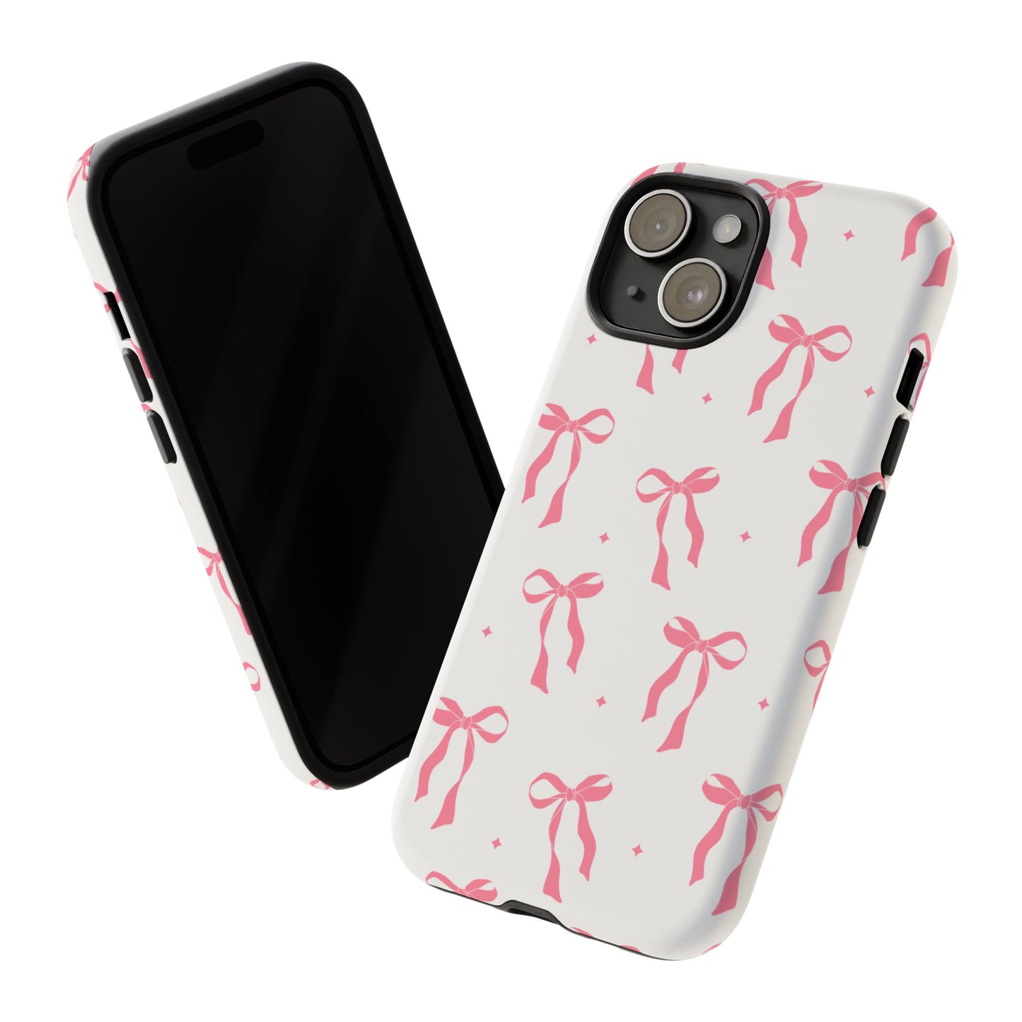 Chic Phone Case with Pink Ribbon Design, Stylish Gift for Her, Trendy Accessory, Mother's Day, Birthday, or Special Occasion