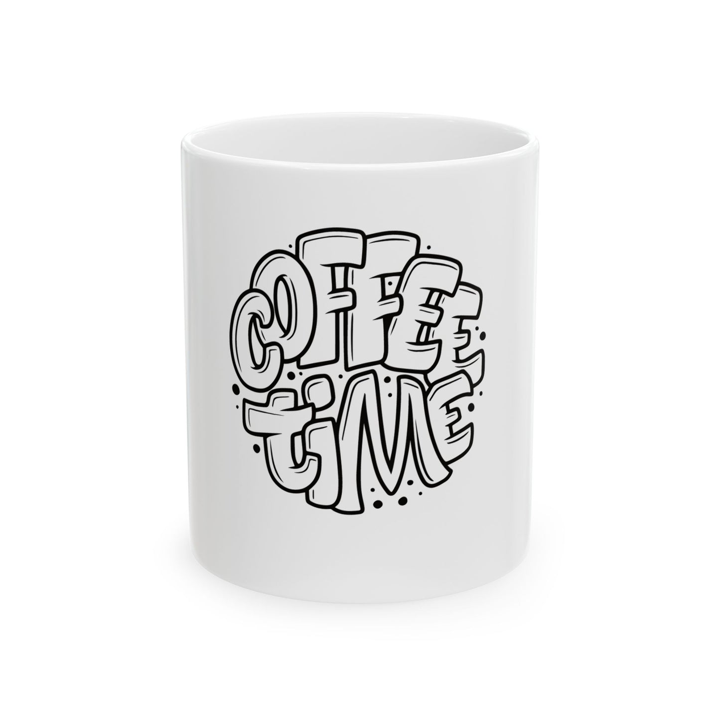 Coffee Time Minimalist Ceramic Mug image 0