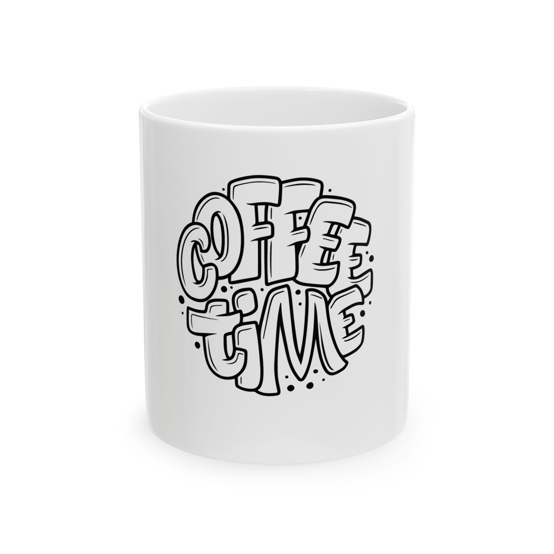 Coffee Time Minimalist Ceramic Mug image 0