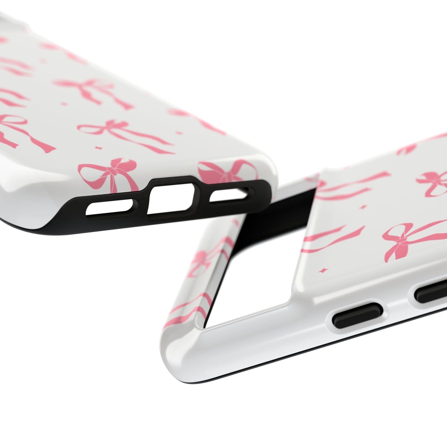 Chic Phone Case with Pink Ribbon Design, Stylish Gift for Her, Trendy Accessory, Mother's Day, Birthday, or Special Occasion