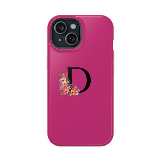 Letter "D" Floral iphone Case