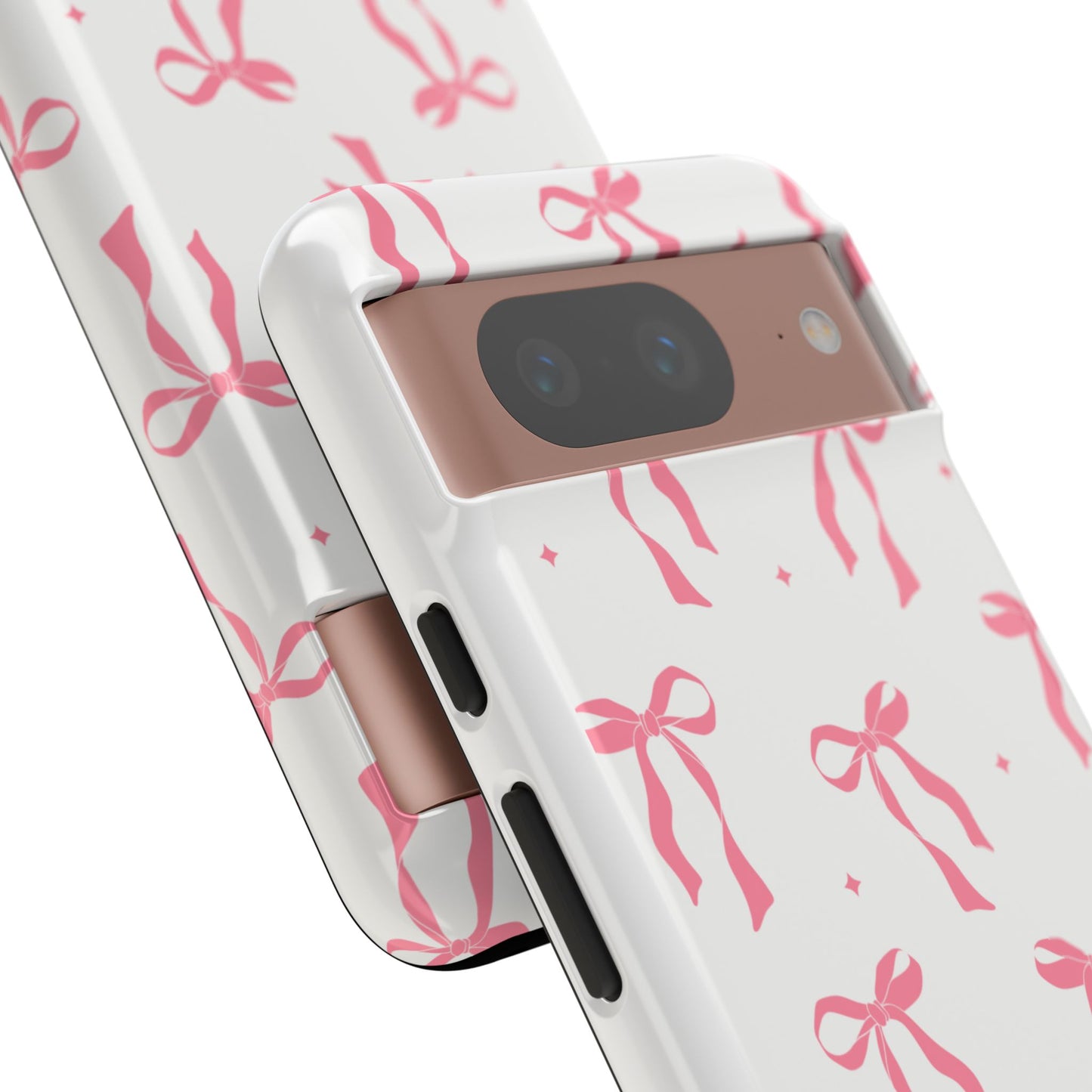 Chic Phone Case with Pink Ribbon Design, Stylish Gift for Her, Trendy Accessory, Mother's Day, Birthday, or Special Occasion