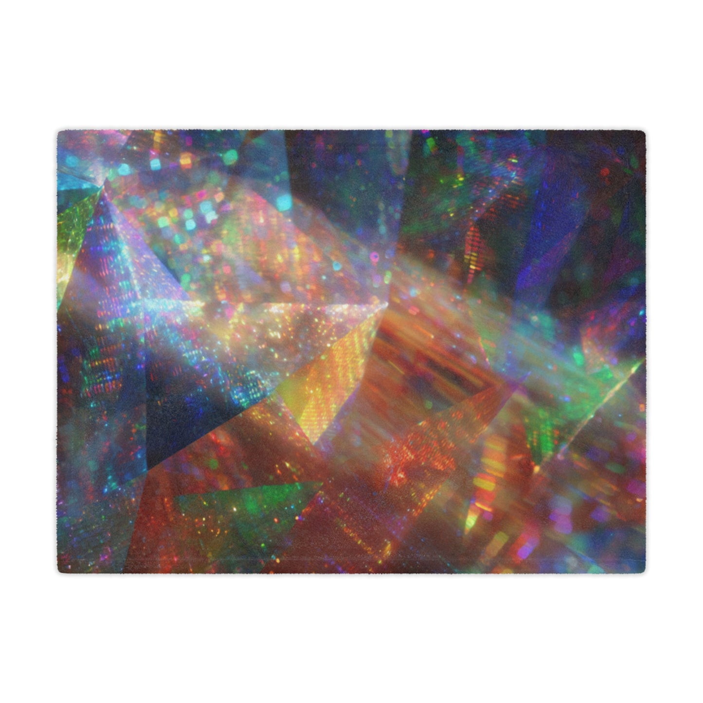 Vibrant Holographic Minky Blanket - Cozy Gift for Kids and Adults, Perfect for Home Decor, Birthdays, Holidays, and Movie Nights
