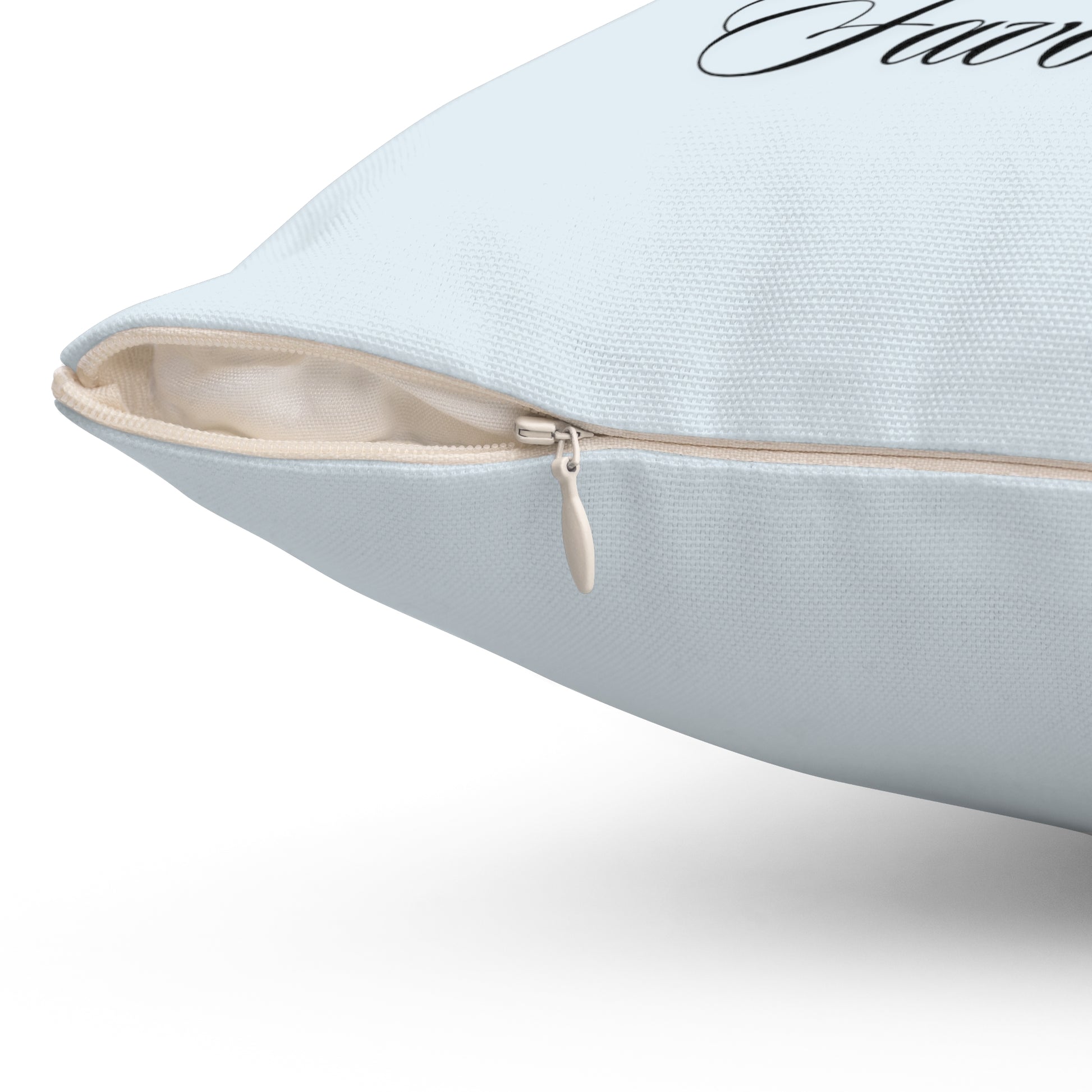 TGIF Square Pillow in CIN Light Blue image 2