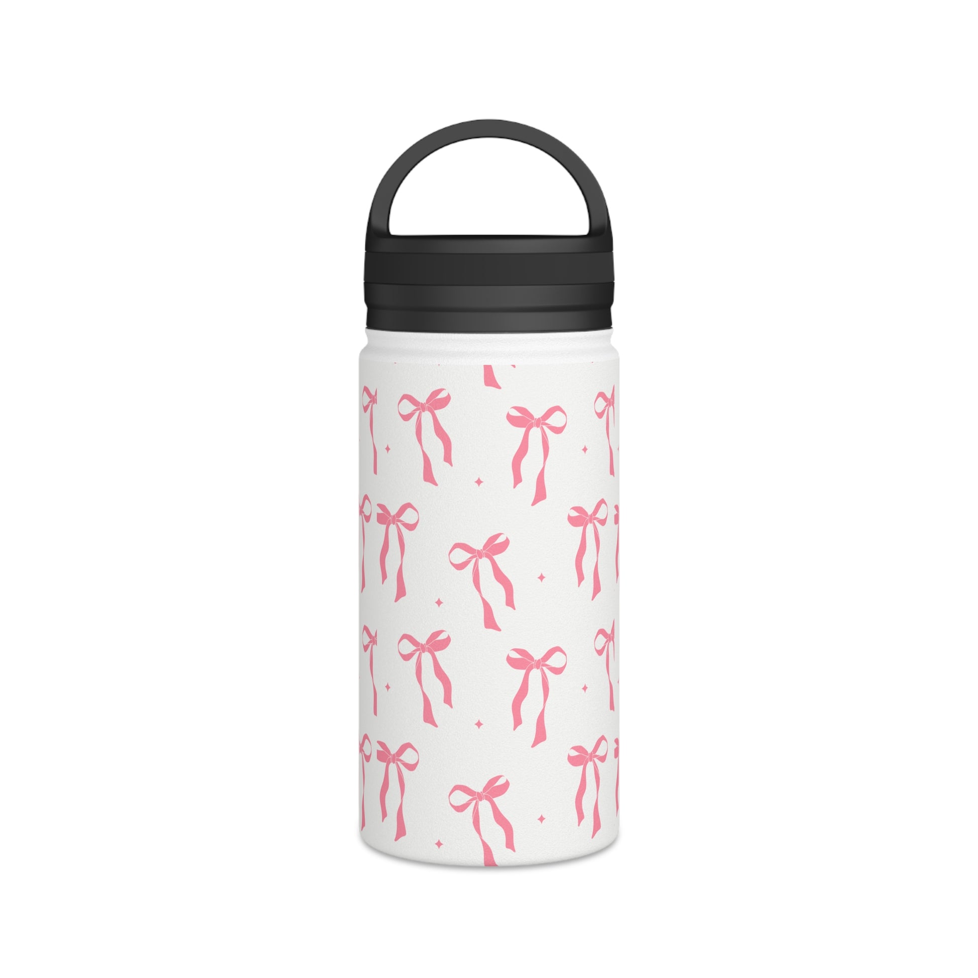 Cute Pink Bow Carry Tumbler - White, 12oz image