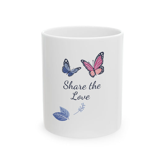 Share The Love Quote Ceramic Mug image 0
