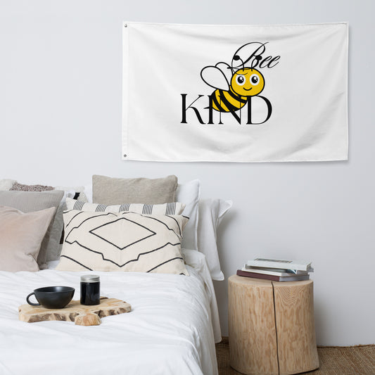Bee Kind Wall Flag image 0