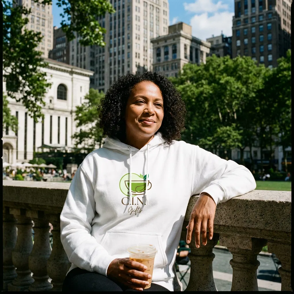 C.I.N. Tea Logo Graphic Hoodie