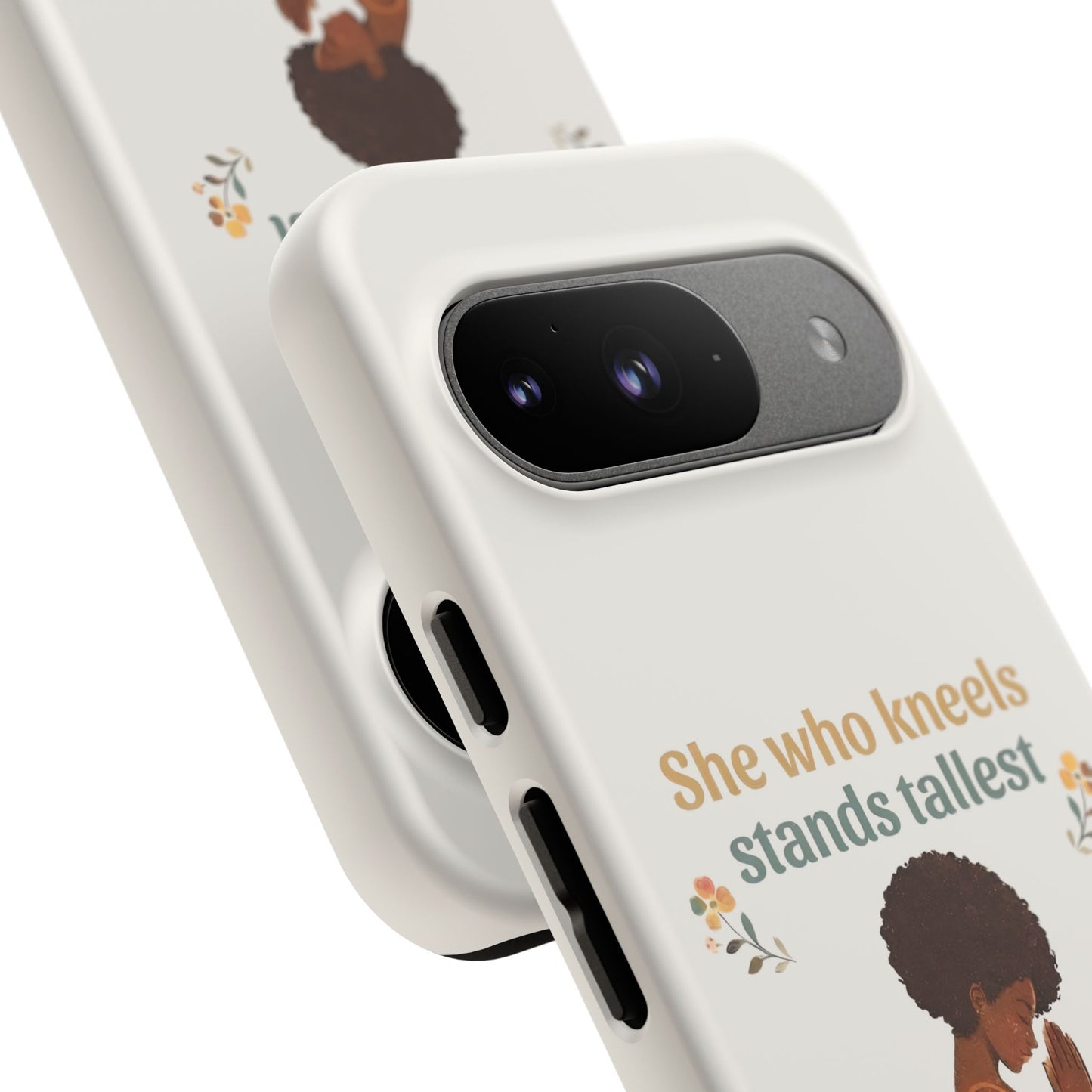 She Who Kneels Afro Prayer Phone Case