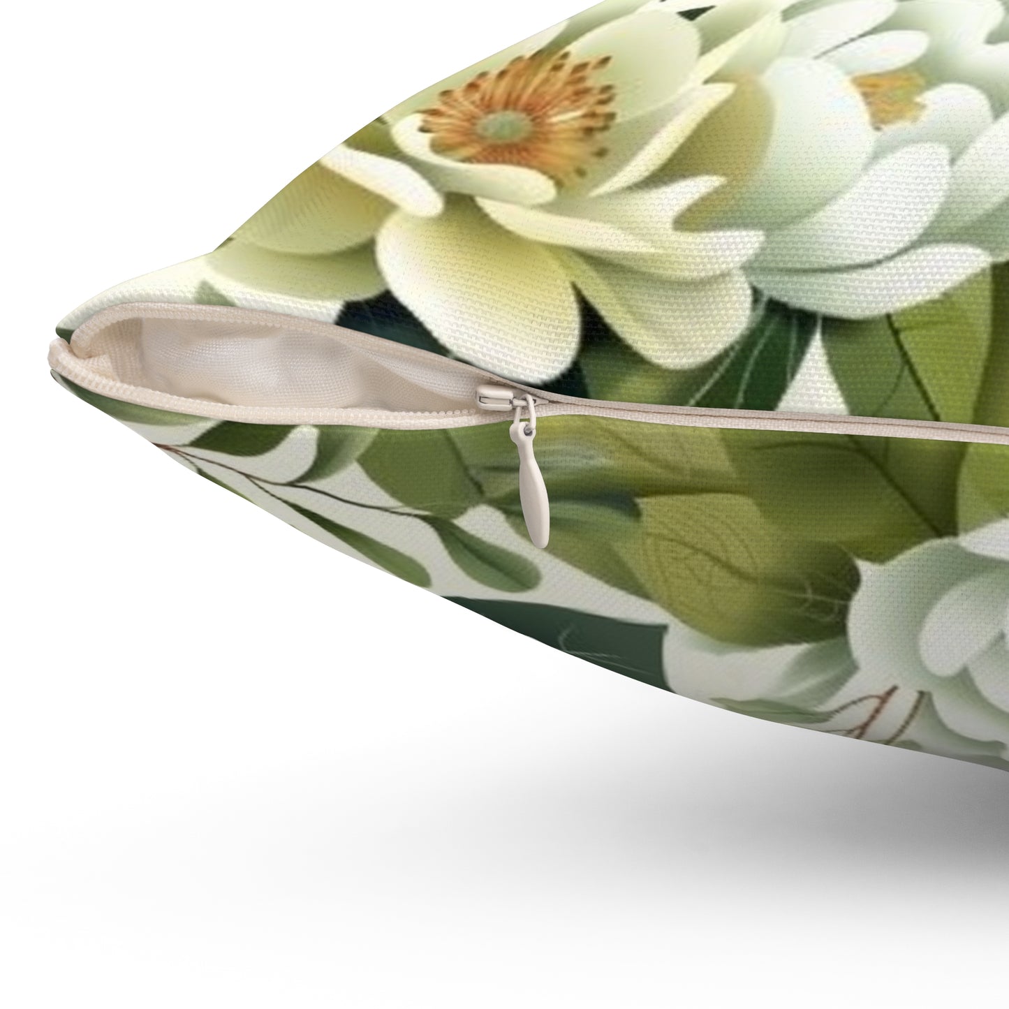 Magnolia Floral Botanical Throw Pillow