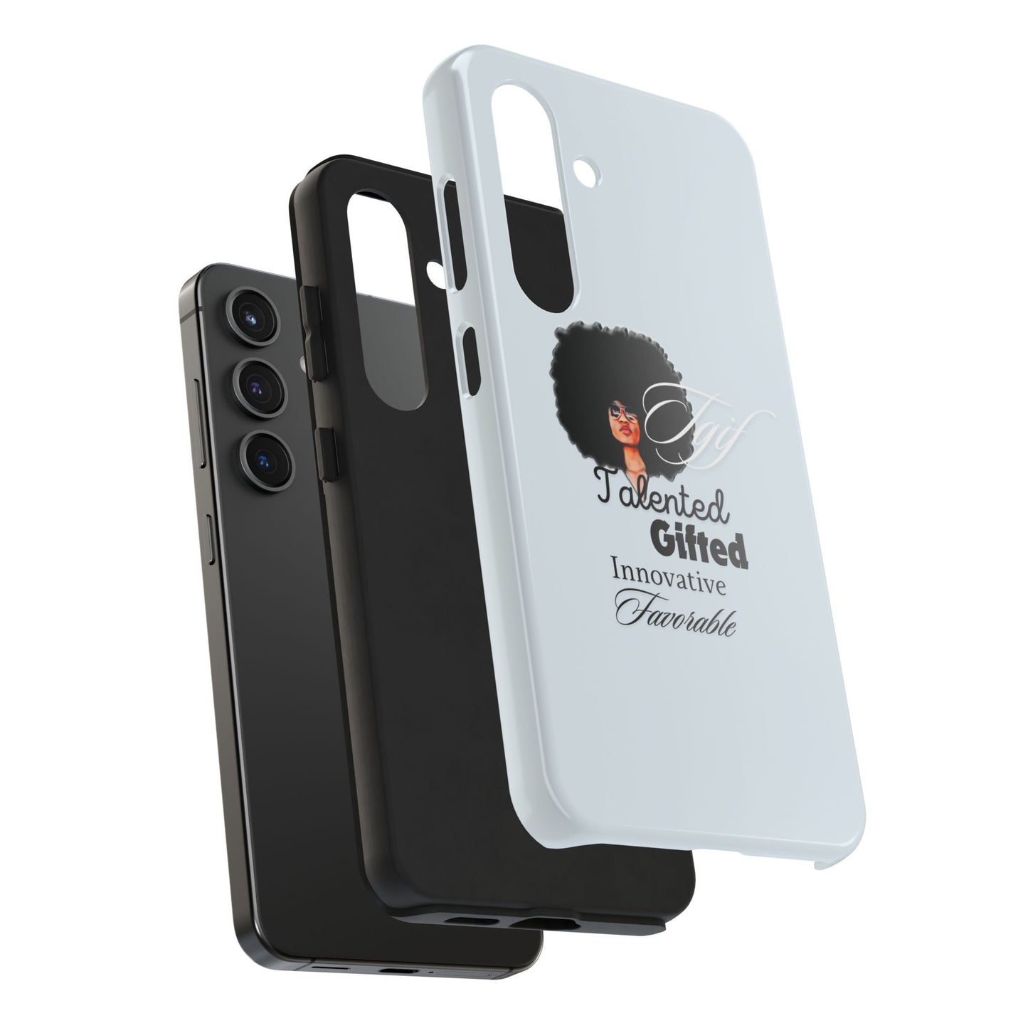 TGIF iPhone Cases in C.I.N. Light Blue