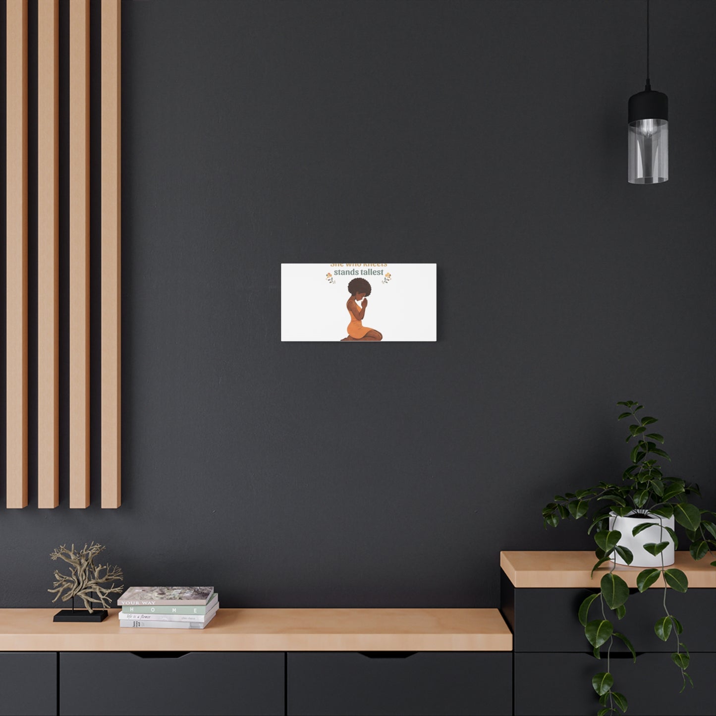 "She Who Kneels Stands Tallest" Wall Art
