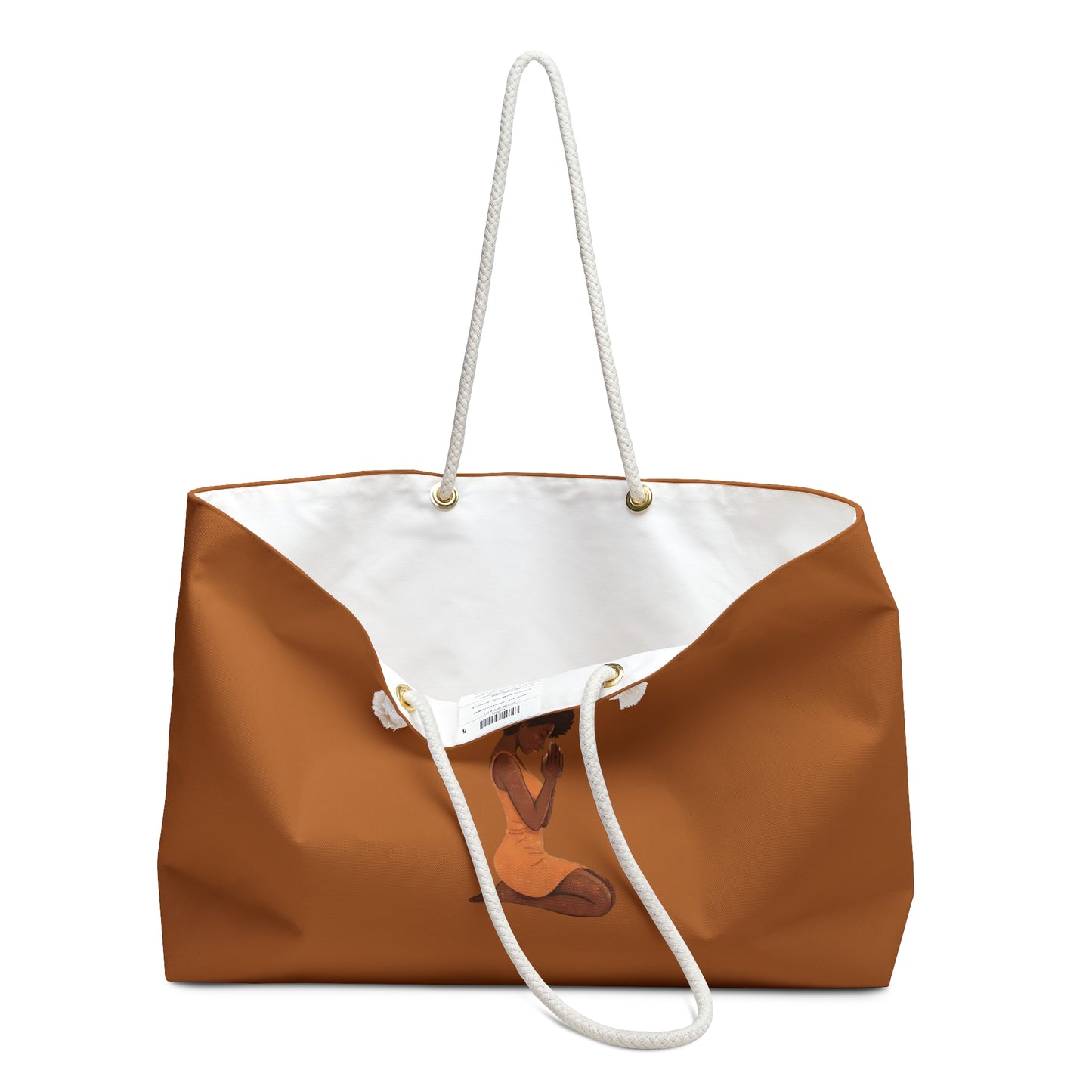 She Who Kneels Prayer C.I.N. Tea Amber Weekender Tote