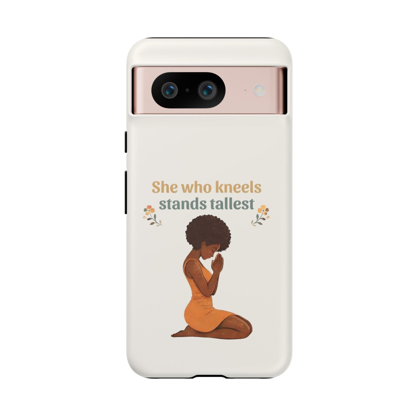 She Who Kneels Afro Prayer Phone Case