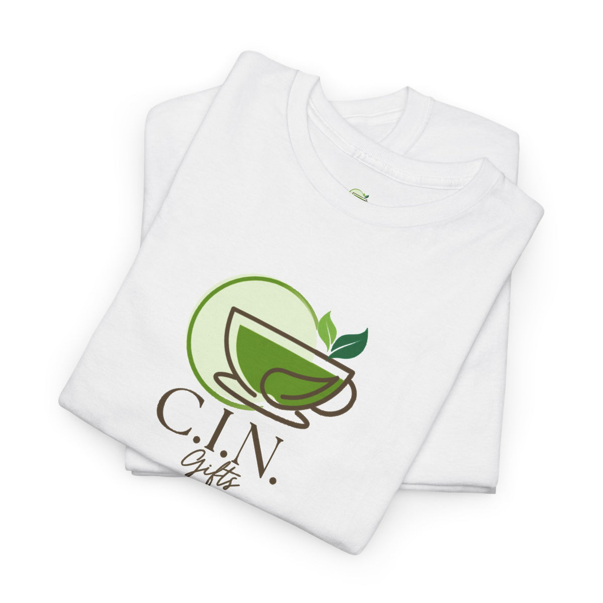 C.I.N. Brand Green Tea Logo T-Shirt