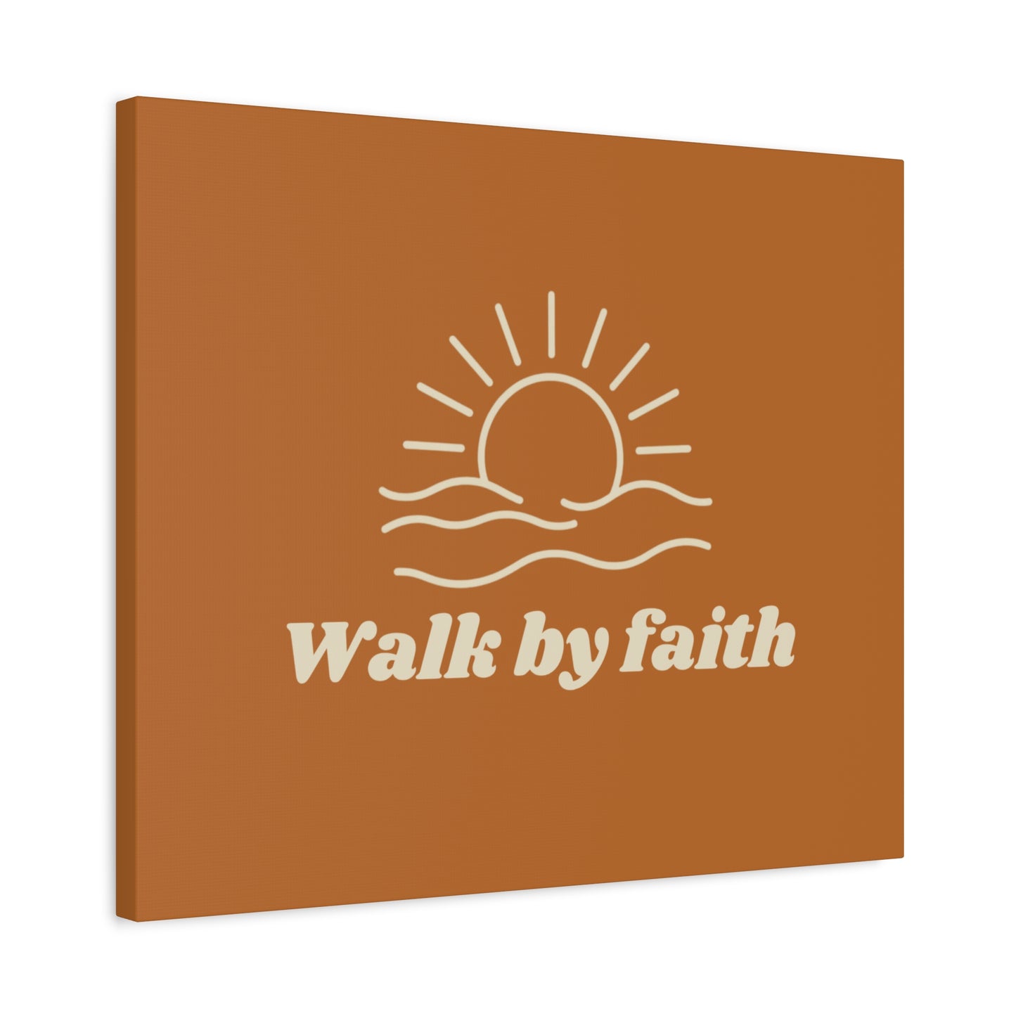 Walk By Faith Sunrise Ocean Wall Art