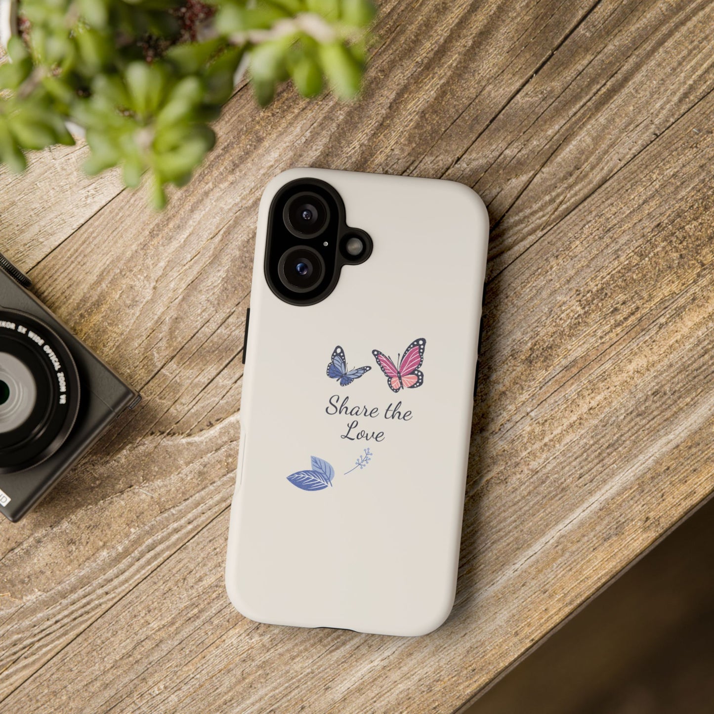 Share the Love Butterfly Phone Case