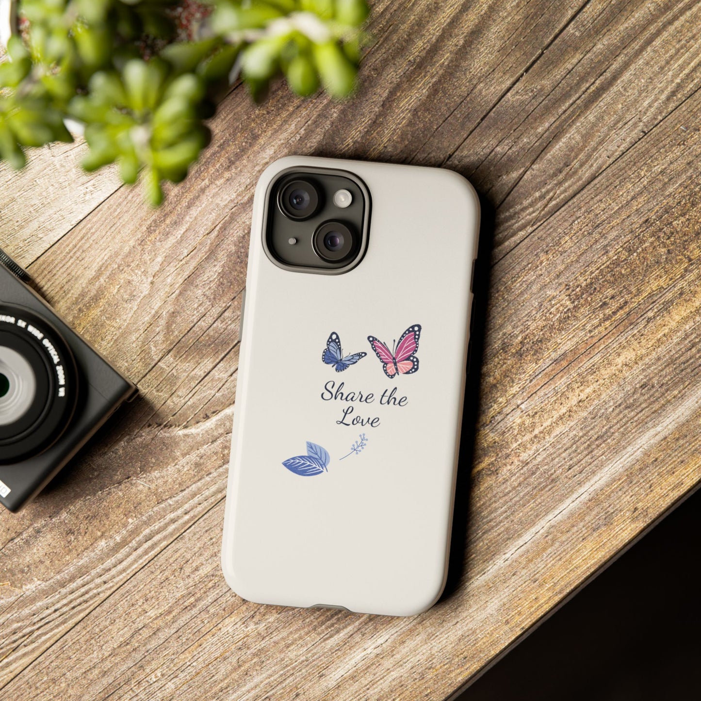 Share the Love Butterfly Phone Case