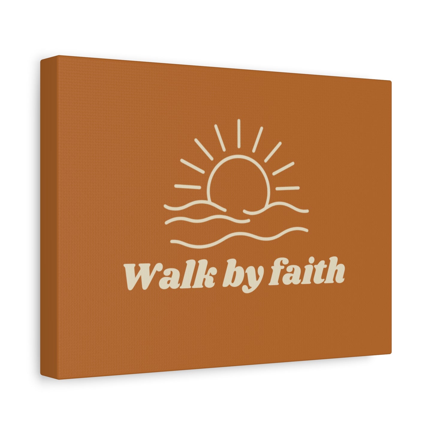 Walk By Faith Sunrise Ocean Wall Art
