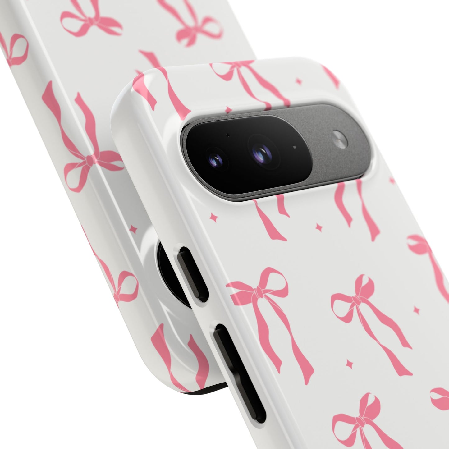 Chic Phone Case with Pink Ribbon Design, Stylish Gift for Her, Trendy Accessory, Mother's Day, Birthday, or Special Occasion