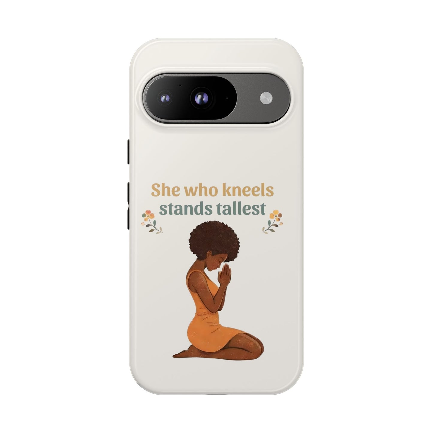 She Who Kneels Afro Prayer Phone Case