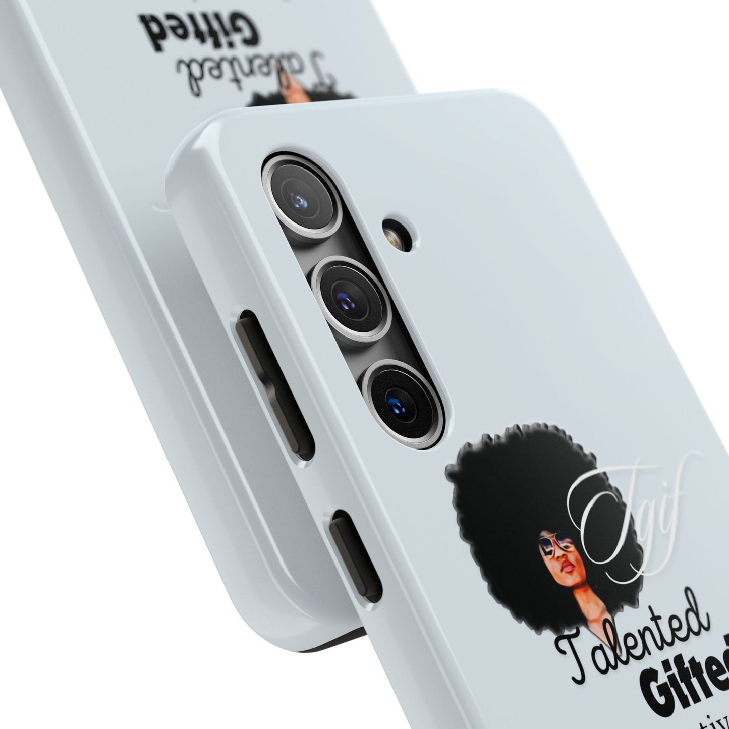 TGIF iPhone Cases in C.I.N. Light Blue