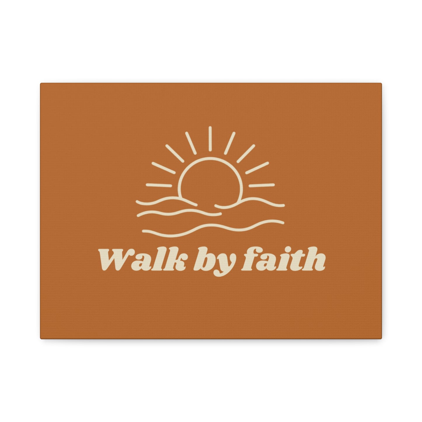 Walk By Faith Sunrise Ocean Wall Art