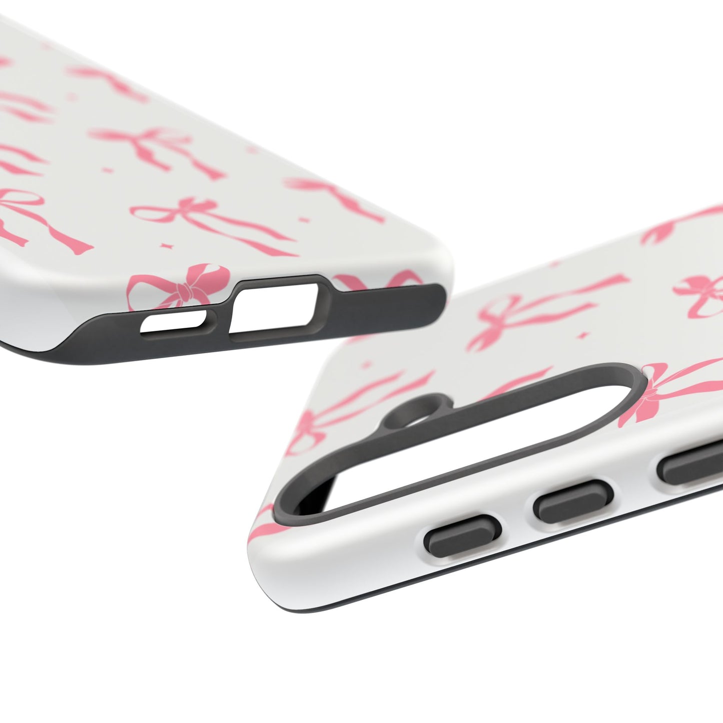 Chic Phone Case with Pink Ribbon Design, Stylish Gift for Her, Trendy Accessory, Mother's Day, Birthday, or Special Occasion