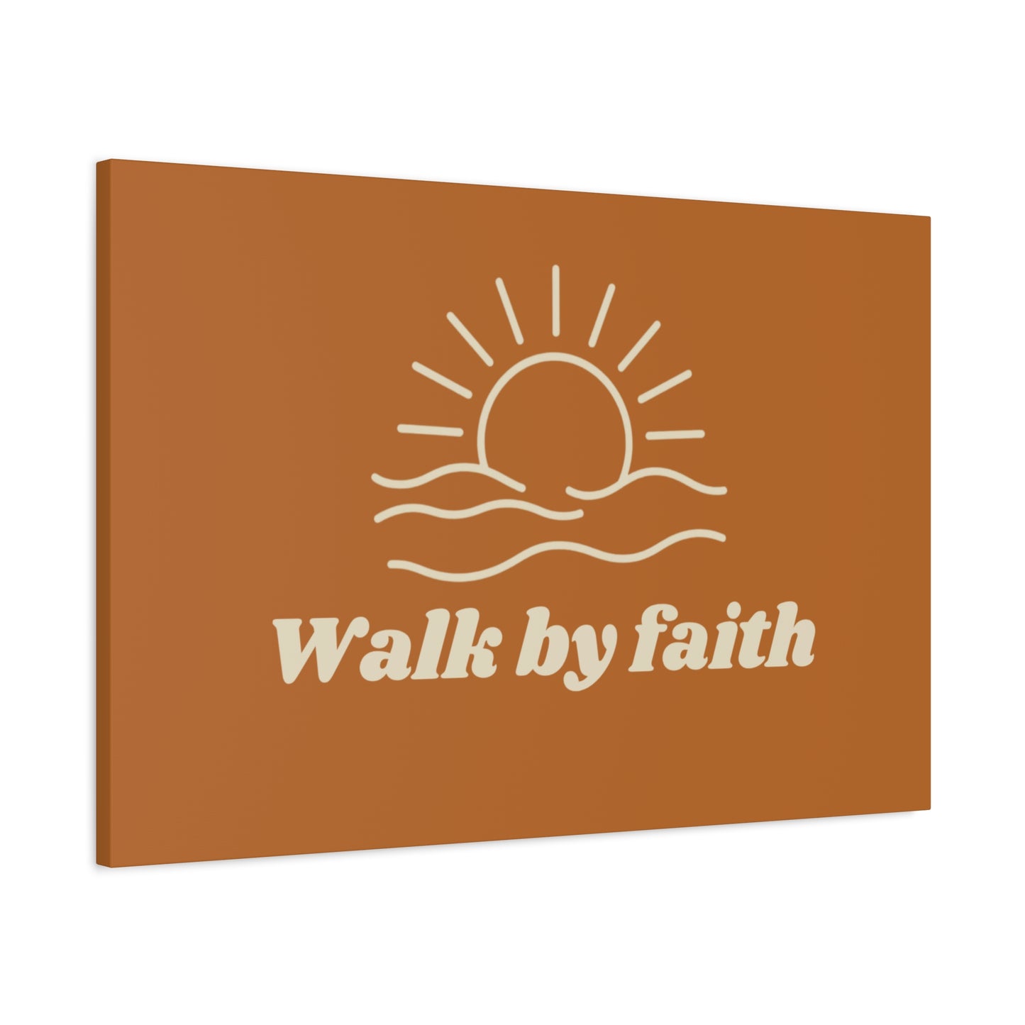 Walk By Faith Sunrise Ocean Wall Art