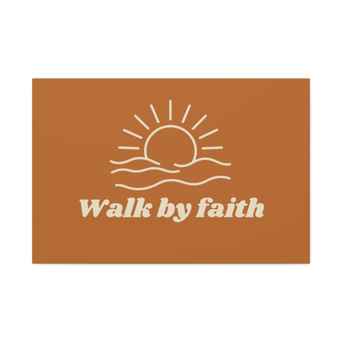 Walk By Faith Sunrise Ocean Wall Art