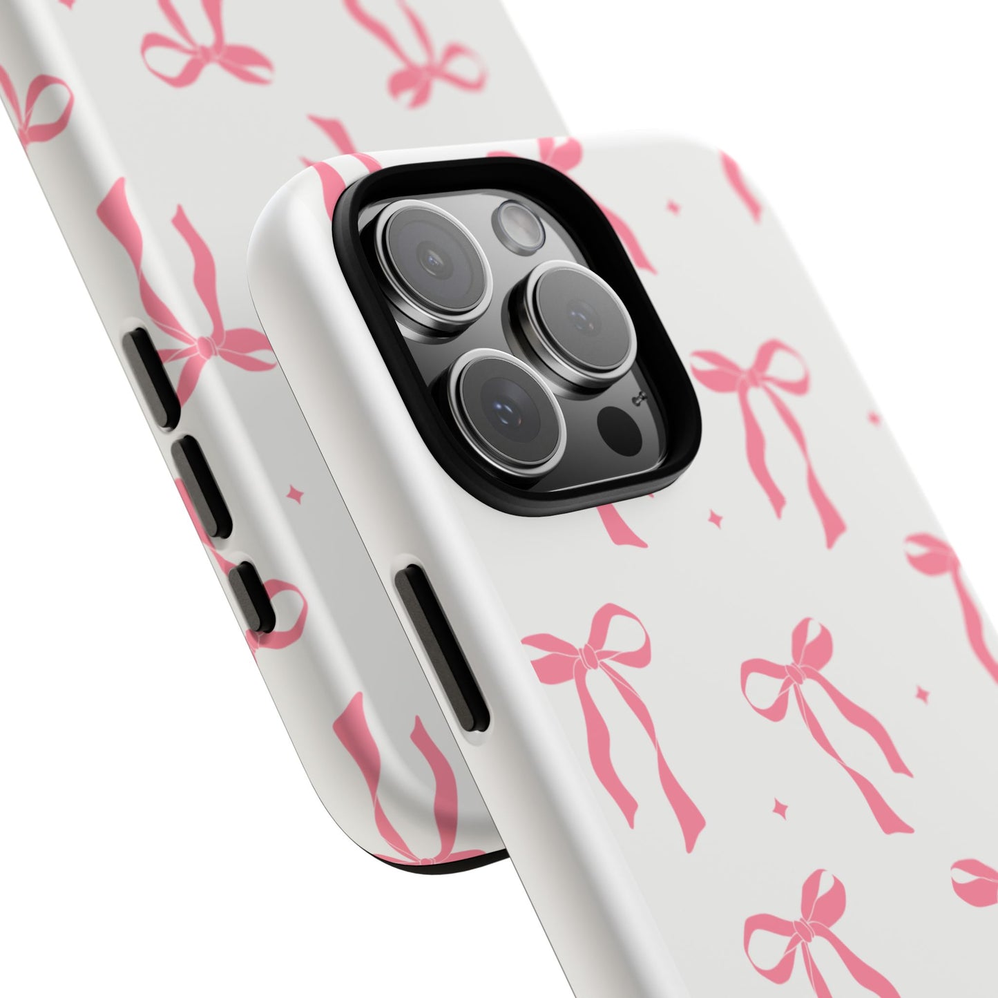 Chic Phone Case with Pink Ribbon Design, Stylish Gift for Her, Trendy Accessory, Mother's Day, Birthday, or Special Occasion