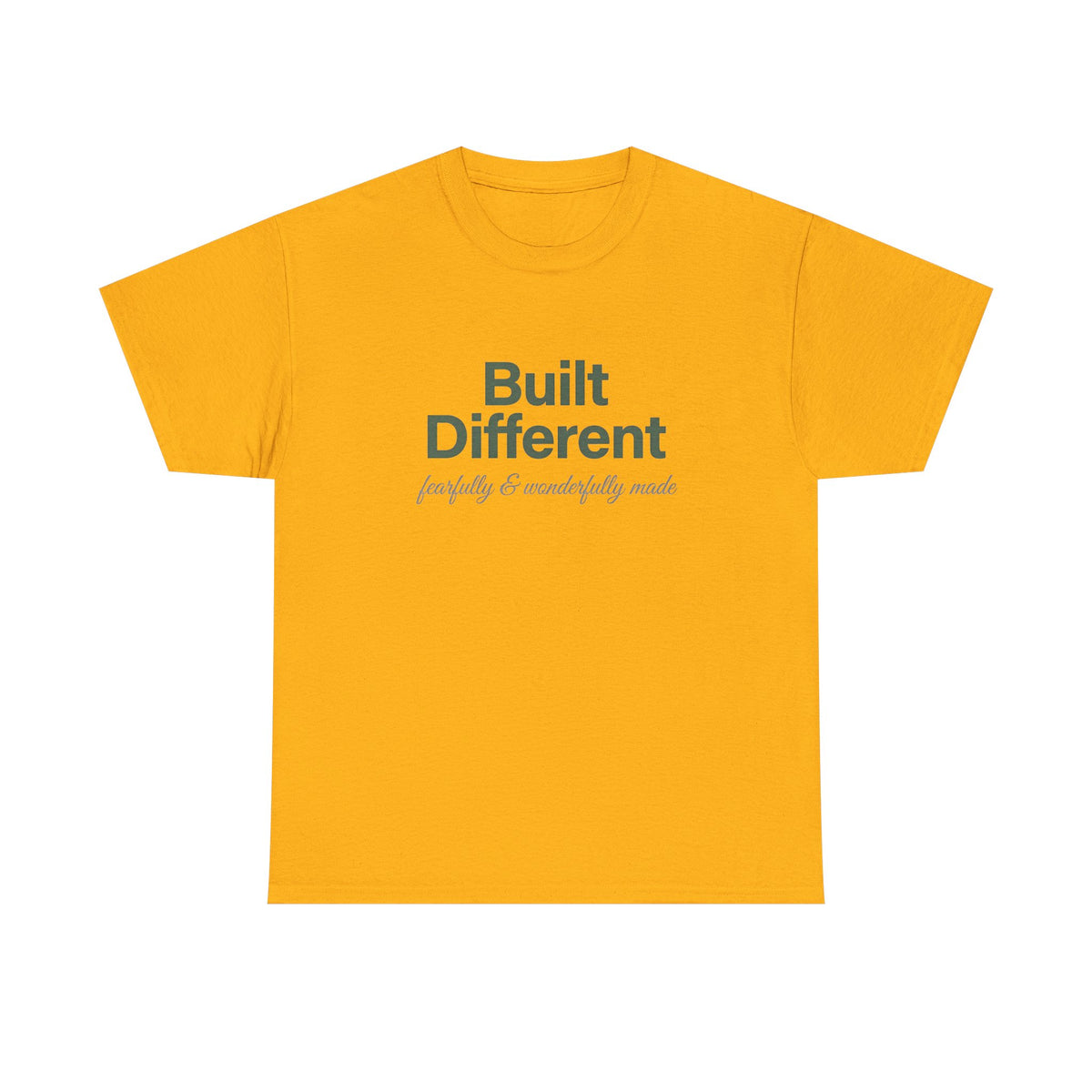 Built Different Fearfully & Wonderfully Made Minimalist Inspirational Graphic Tee