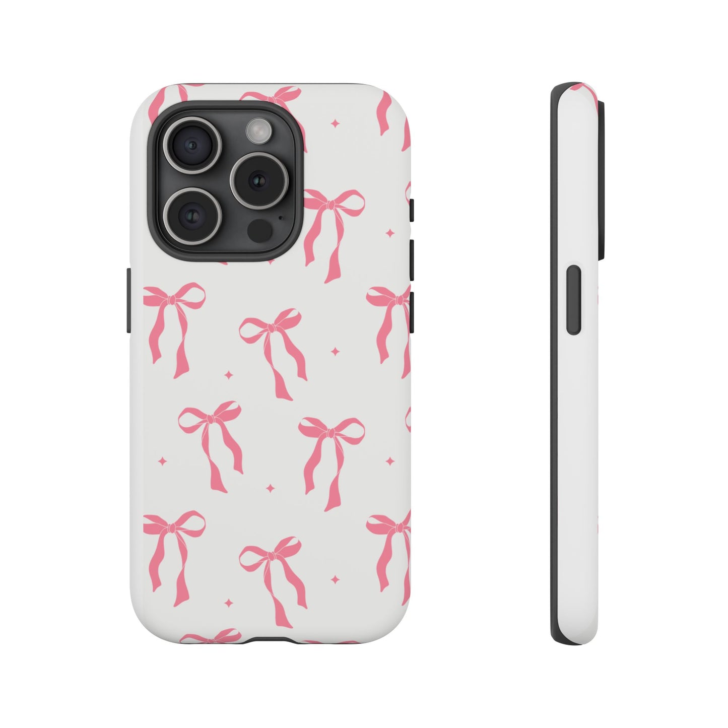 Chic Phone Case with Pink Ribbon Design, Stylish Gift for Her, Trendy Accessory, Mother's Day, Birthday, or Special Occasion