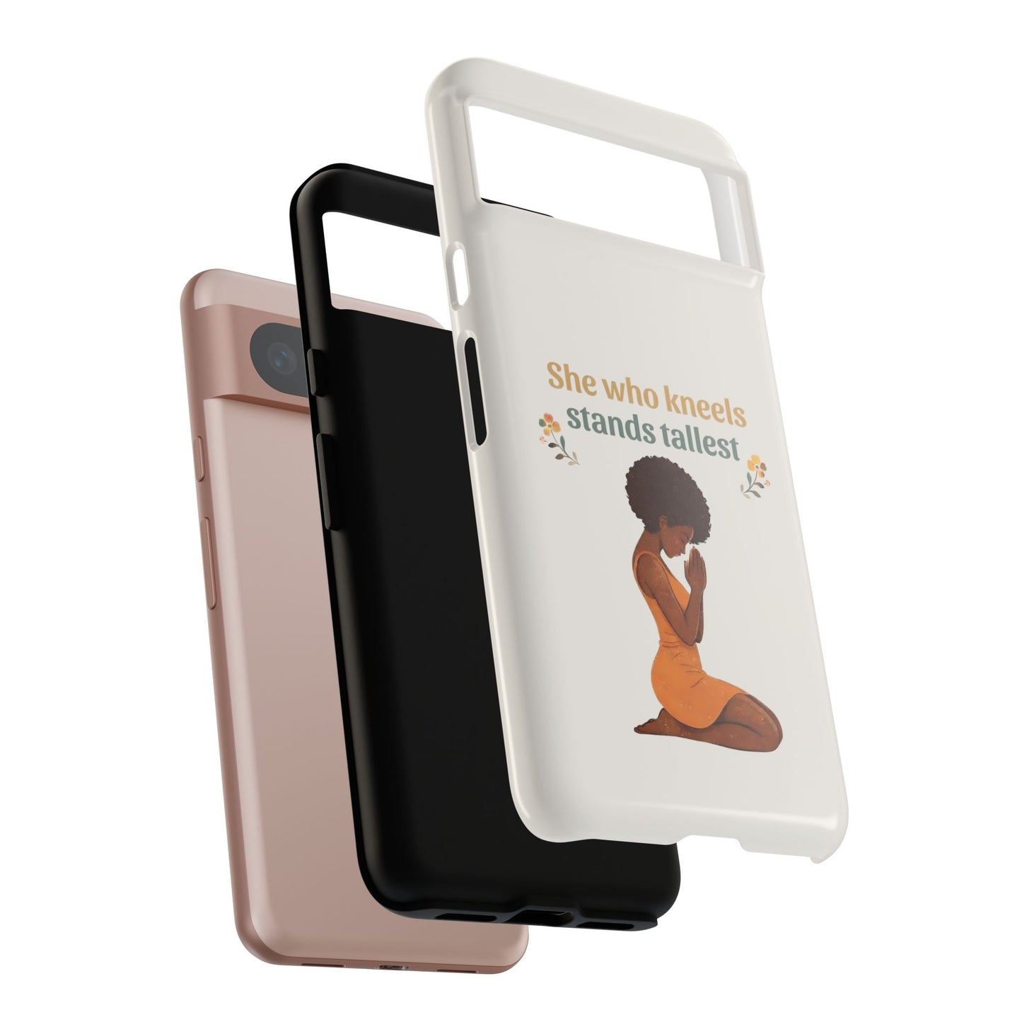 She Who Kneels Afro Prayer Phone Case