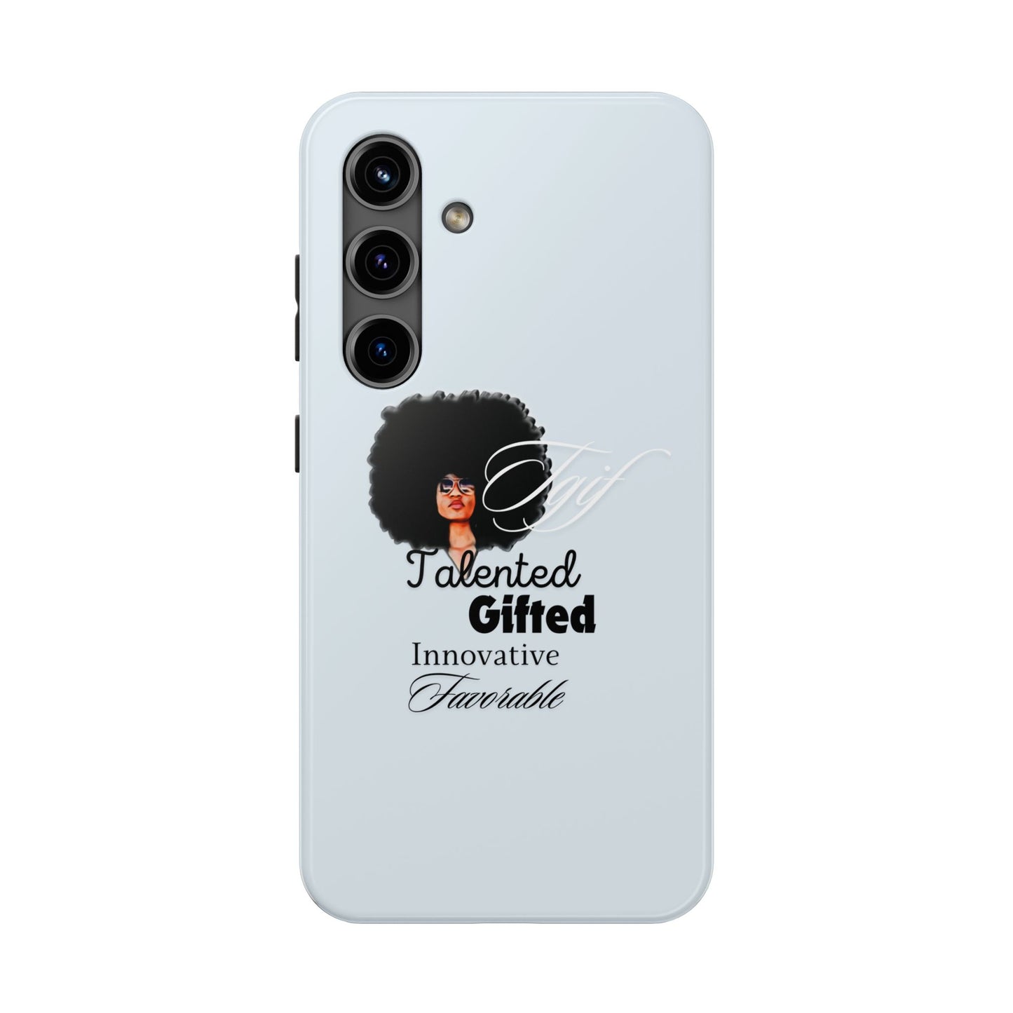 TGIF iPhone Cases in C.I.N. Light Blue