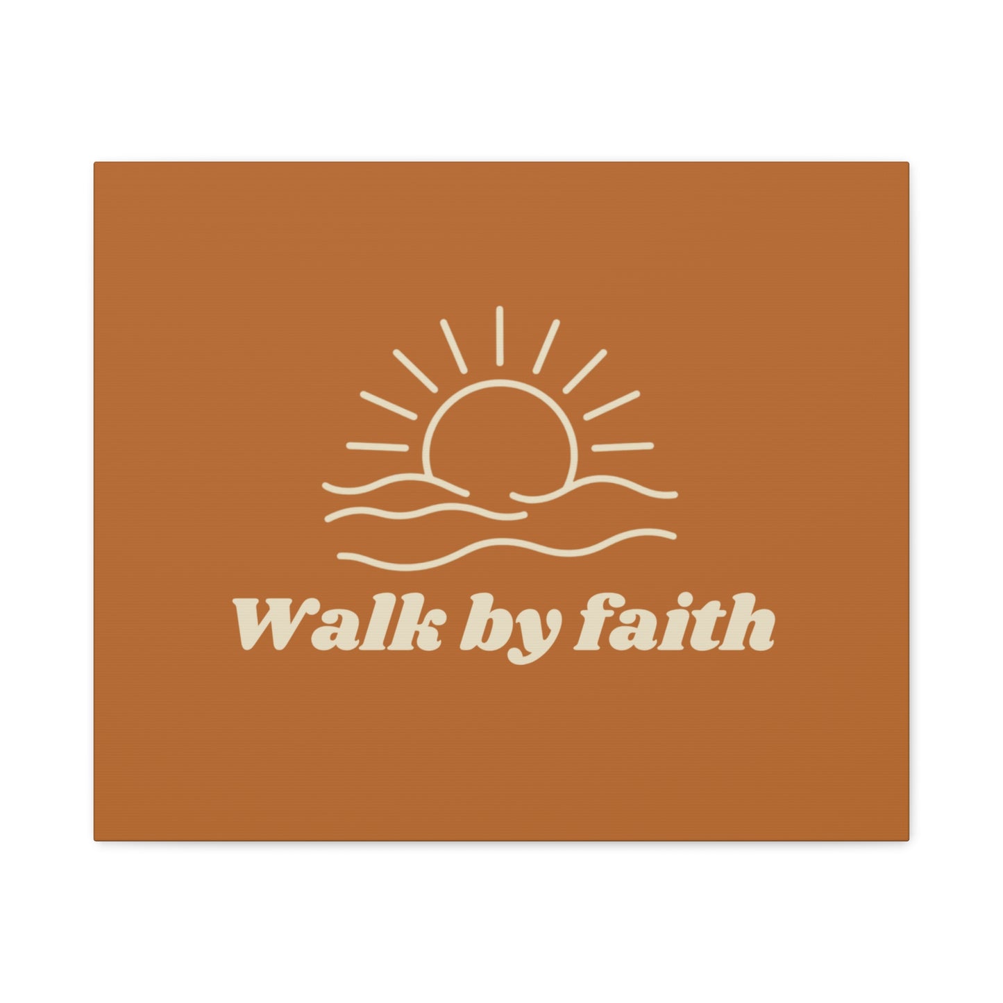 Walk By Faith Sunrise Ocean Wall Art