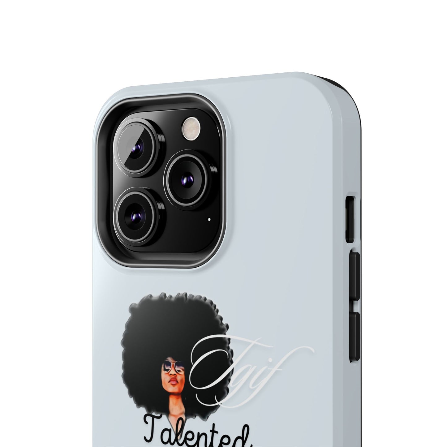 TGIF iPhone Cases in C.I.N. Light Blue