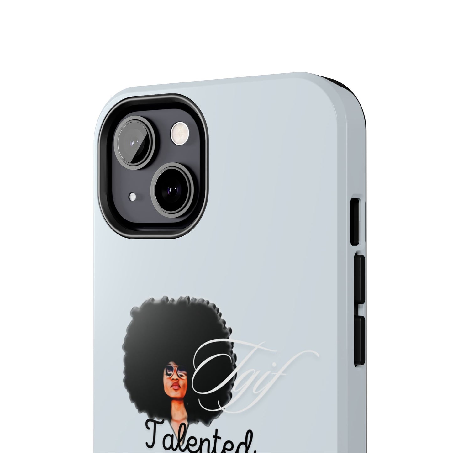 TGIF iPhone Cases in C.I.N. Light Blue