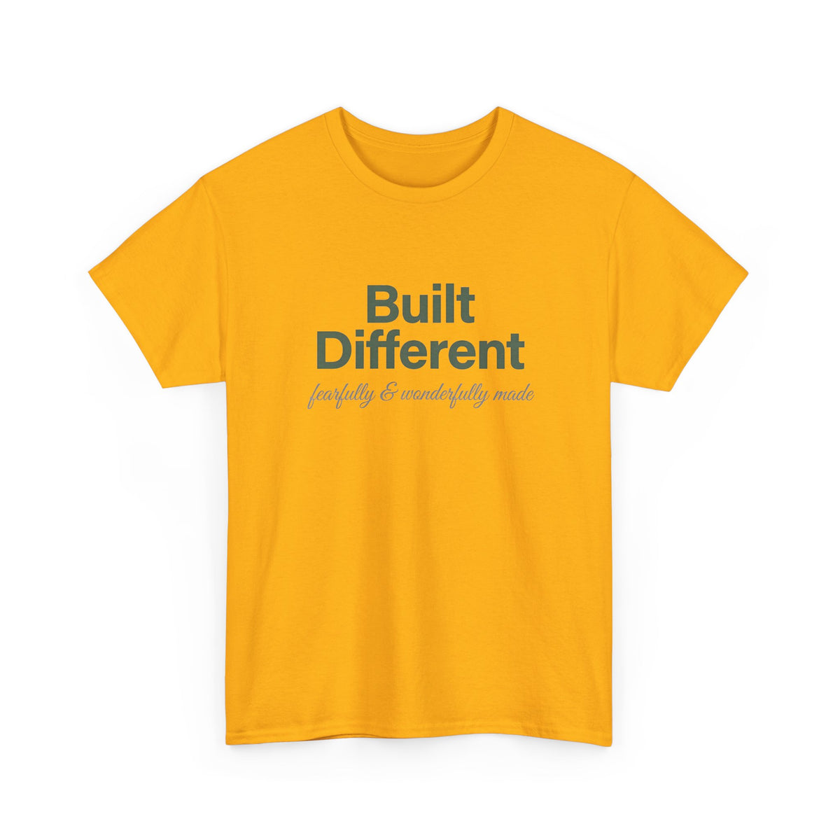 Built Different Fearfully & Wonderfully Made Minimalist Inspirational Graphic Tee