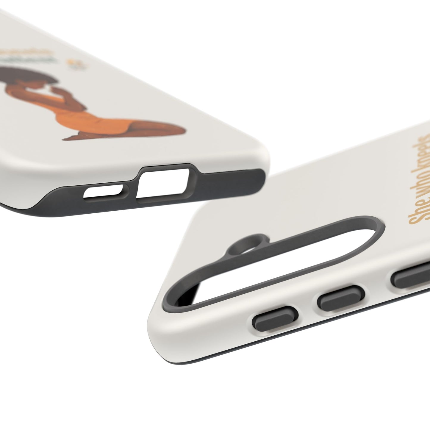 She Who Kneels Afro Prayer Phone Case