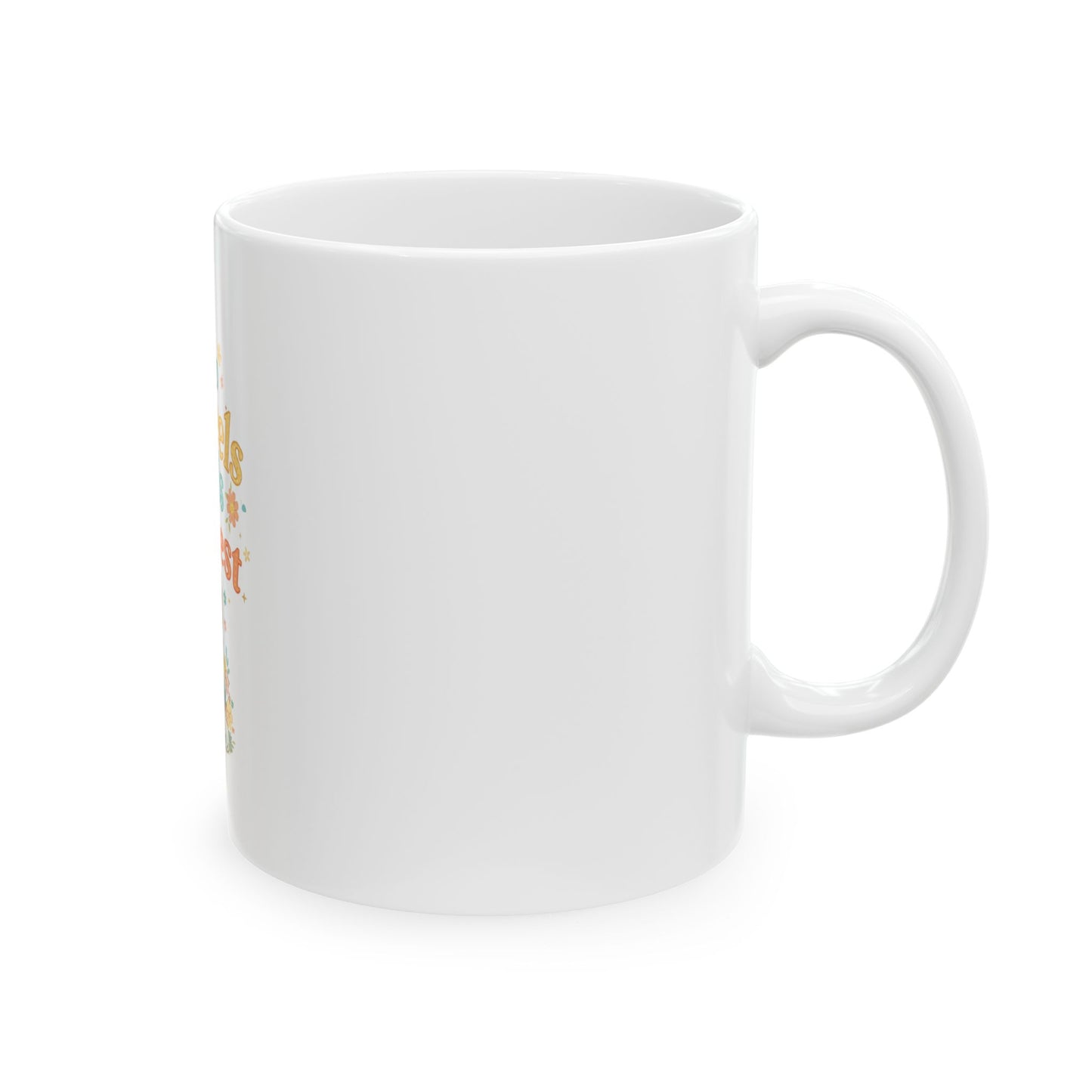She Who Kneels Prayer Floral Mug