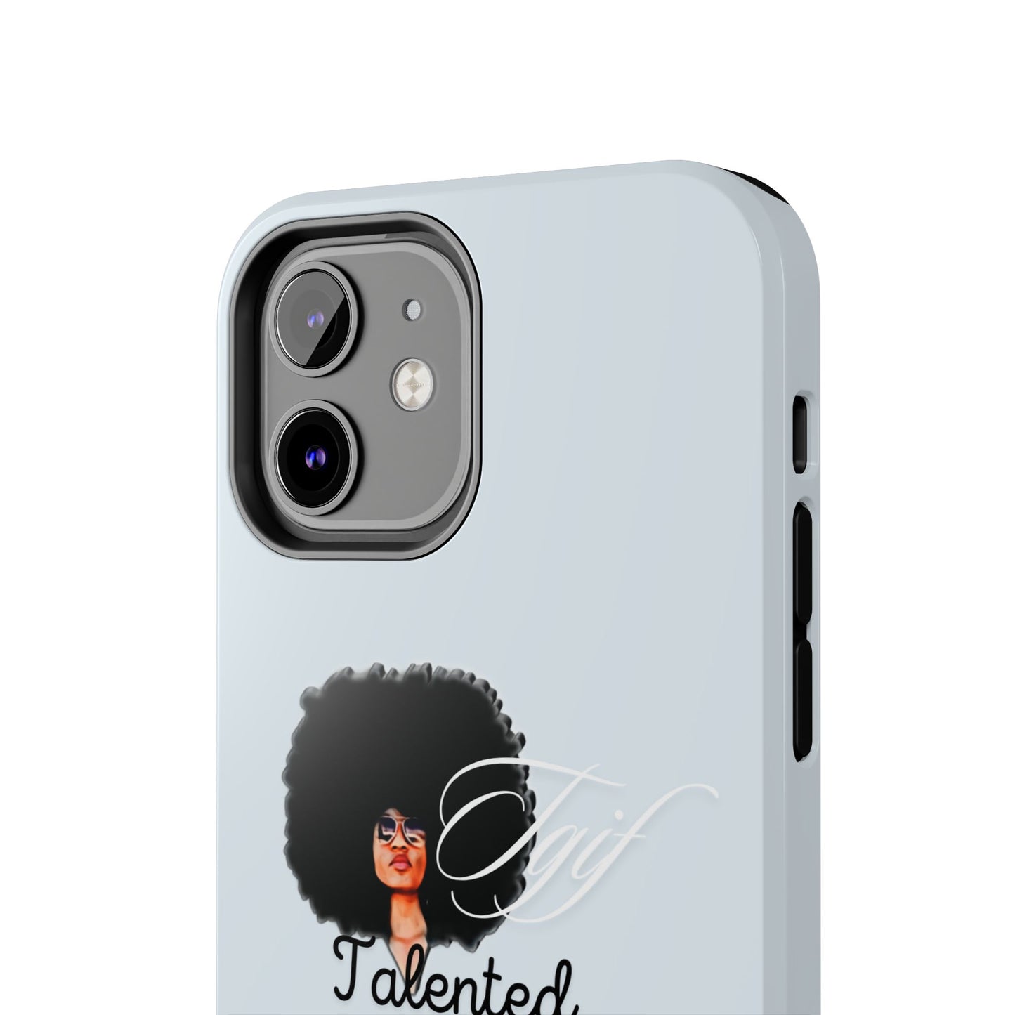 TGIF iPhone Cases in C.I.N. Light Blue