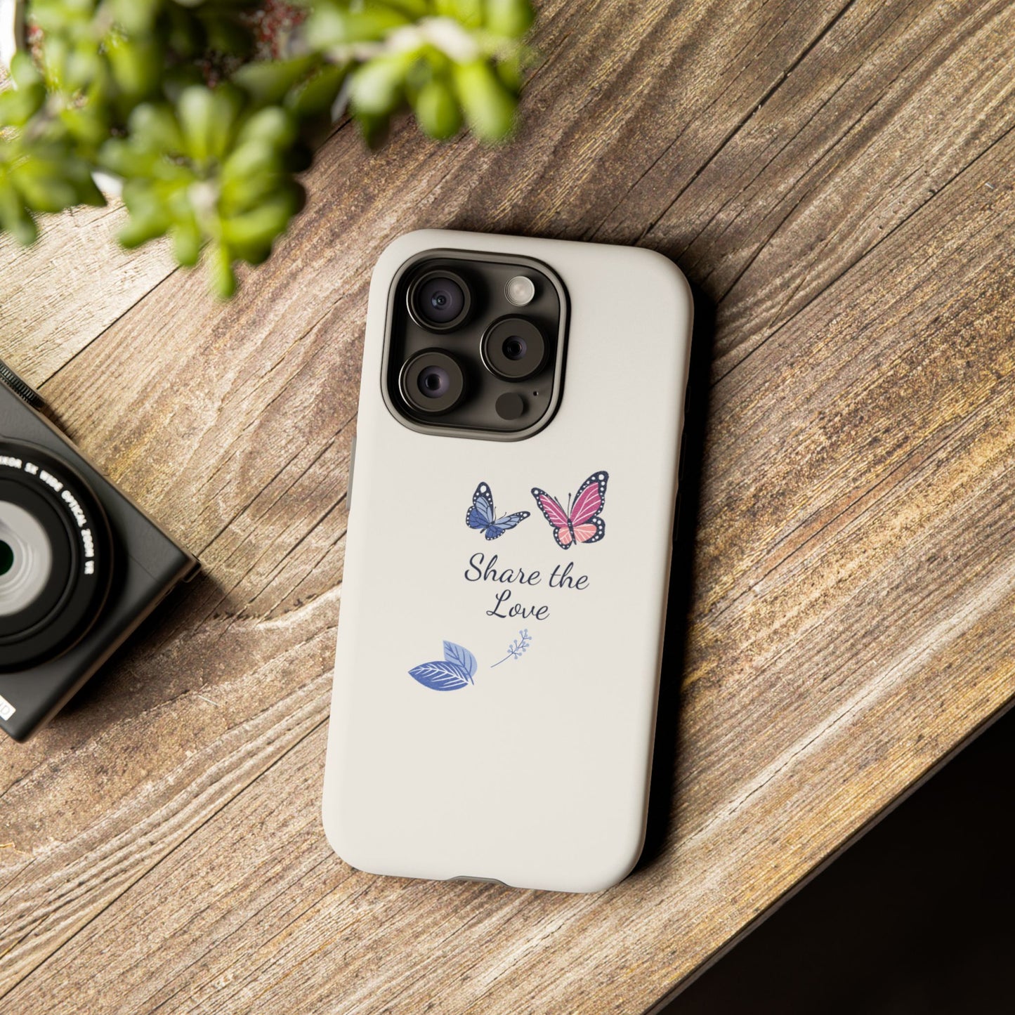 Share the Love Butterfly Phone Case