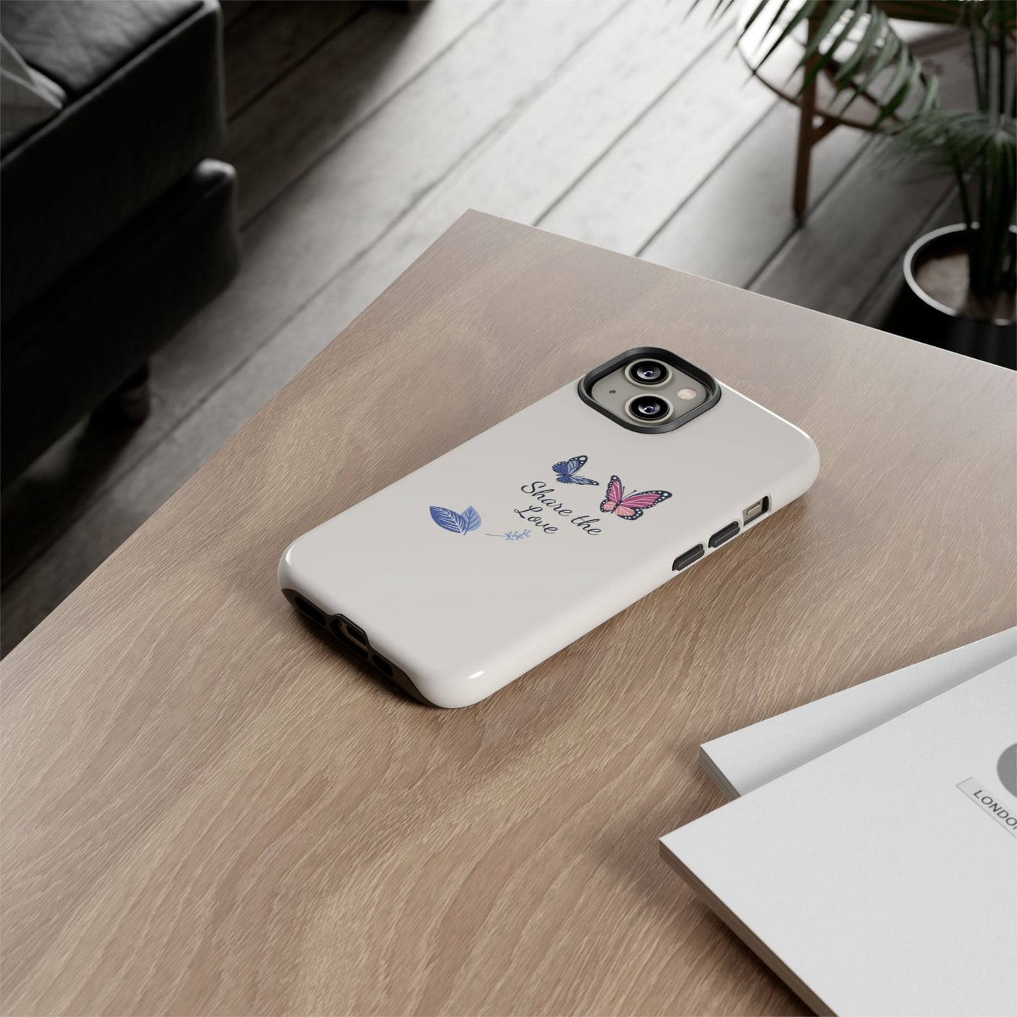 Share the Love Butterfly Phone Case